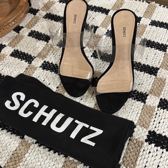 Brand NEW! SCHUTZ Black Ariella Heels SZ 6 - Picture 2 of 10